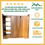 Tủ đựng giày dép, mũ nón màu óc chó, gỗ MDF phủ melamine chống ẩm, thiết kế đa năng tiết kiệm không gian, phù hợp mọi không gian sống