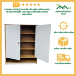 Tủ giày dép 10 ngăn gỗ MDF chống thấm, phối màu hiện đại, phù hợp nội thất tối giản