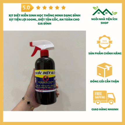xịt diệt kiến thông minh 500ml, bình xịt diệt kiến mùi cam, thuốc xịt kiến sinh học