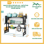 Chạn úp chén có nắp đậy 95cm bằng thép carbon bền chắc, thiết kế tiện lợi chống bụi