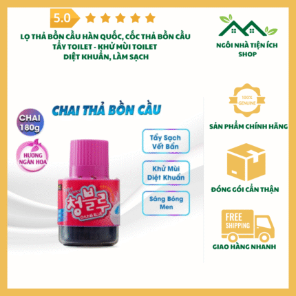 Lọ thả bồn cầu Hàn Quốc dạng gel làm sạch và khử mùi toilet hiệu quả.