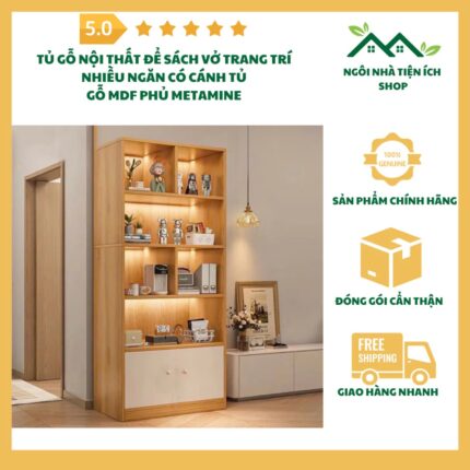 Kệ Đựng Sách Vở Tủ Rượu Gỗ MDF Đa Năng Decor Trang Trí Hiện Đại
