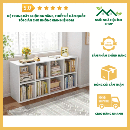 Kệ Trưng Bày 8 Hộc Mã K8H Phong Cách Hàn Quốc