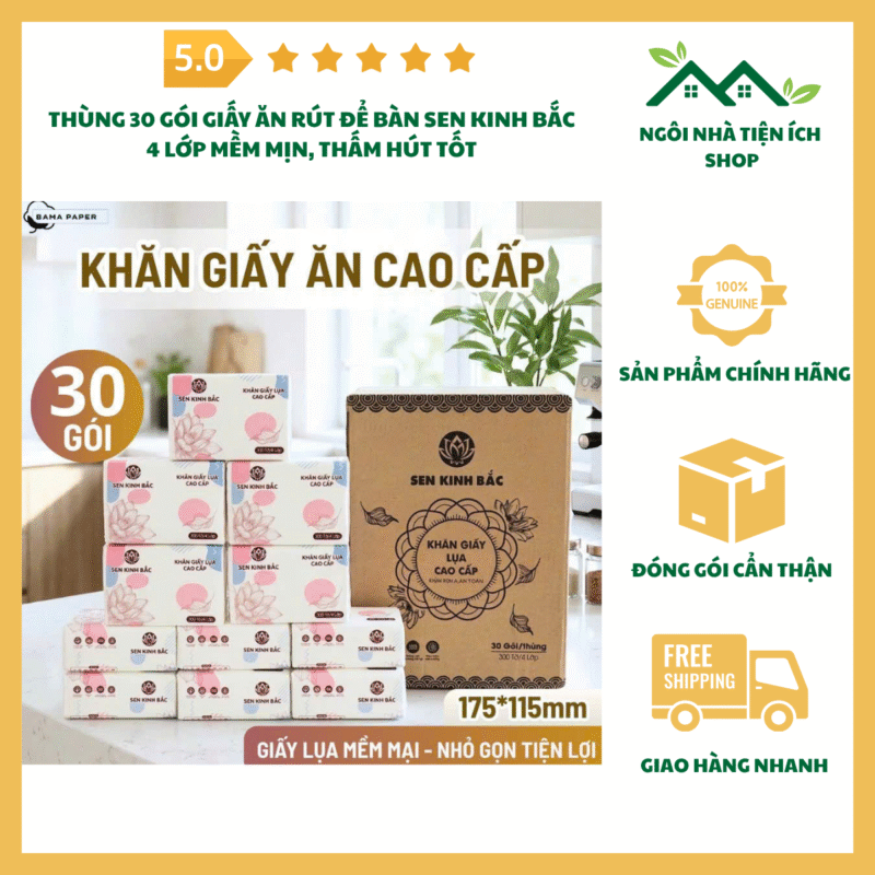 giay an rut sen kinh bac 4 lop mem min tham hut tot