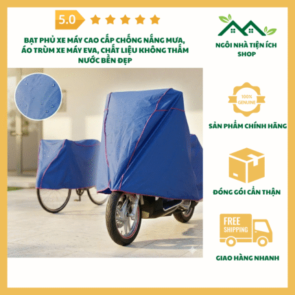 Ảnh bạt phủ xe máy EVA chống nắng mưa áo trùm xe máy không thấm nước