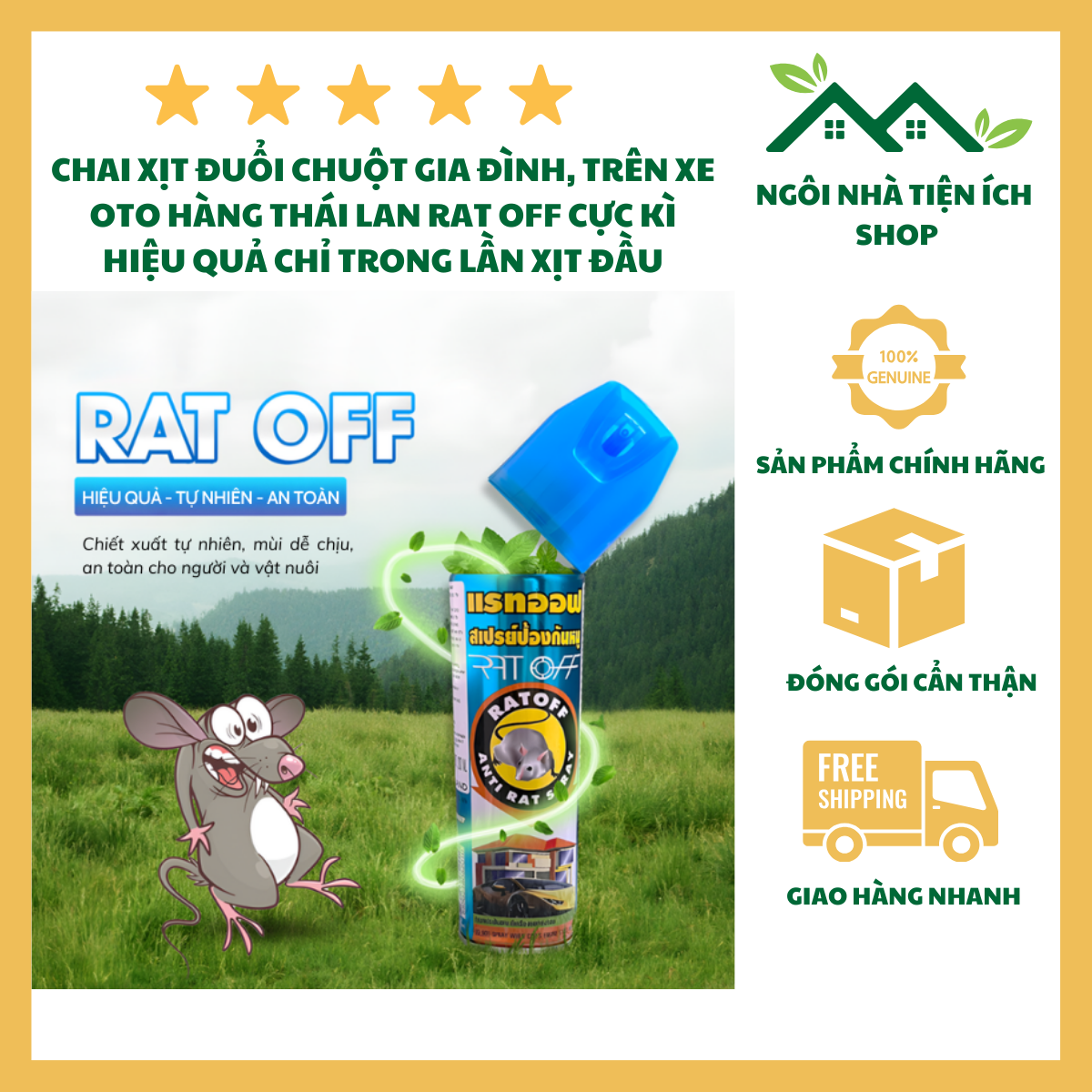 ngôi nhà tiện ích shop xịt chuột thái lan rat off xịt đuổi chuột cho nhà cửa xe hơi