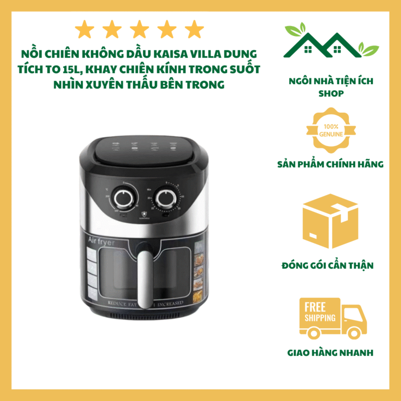 nồi chiên không dầu Kaisa Villa JD-2201 dung tích 15L đa năng
