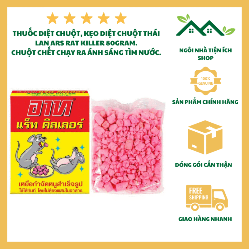 thuốc diệt chuột thái lan dạng viên diệt cả đàn tiện lợi dễ sử dụng
