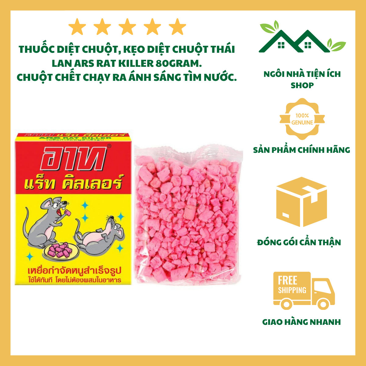 ngôi nhà tiện ích shop thuốc diệt chuột thái lan dạng viên diệt cả đàn tiện lợi dễ sử dụng