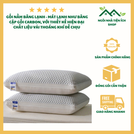 ruột gối băng lạnh combo 1 cặp 2 cái cao cấp mềm mại size chuẩn khách sạn