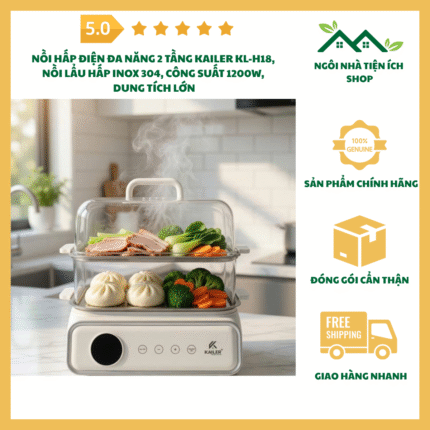 noi hap dien kailer kl h18 2 tang inox 304 da nang