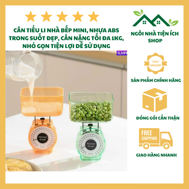 Cân Tiểu Ly Kitchen Scales Mini 1Kg Cân Nhà Bếp Cơ Học Nhỏ Gọn Chính Xác Phù Hợp Cân Thực Phẩm Làm Bánh Chế Biến Đồ Ăn Dặm Cho Bé Và Sử Dụng Hằng Ngày Trong Gia Đình Và Nhà Bếp Hiện Đại