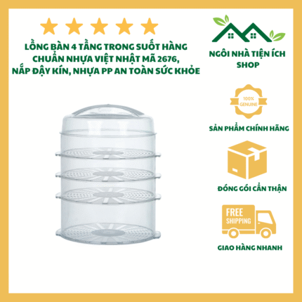 Lồng Bàn Đa Tầng 2676 Giữ Nhiệt Bảo Quản Thức Ăn 5 Tầng