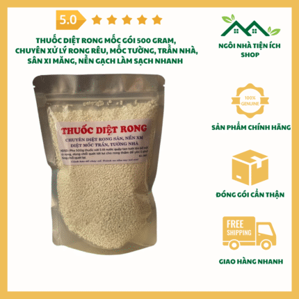 Thuốc Diệt Rong Mốc Gói 500 Gram Xử Lý Rong Rêu Nấm Mốc Tường Nhà Sân Gạch Hiệu Quả Cao