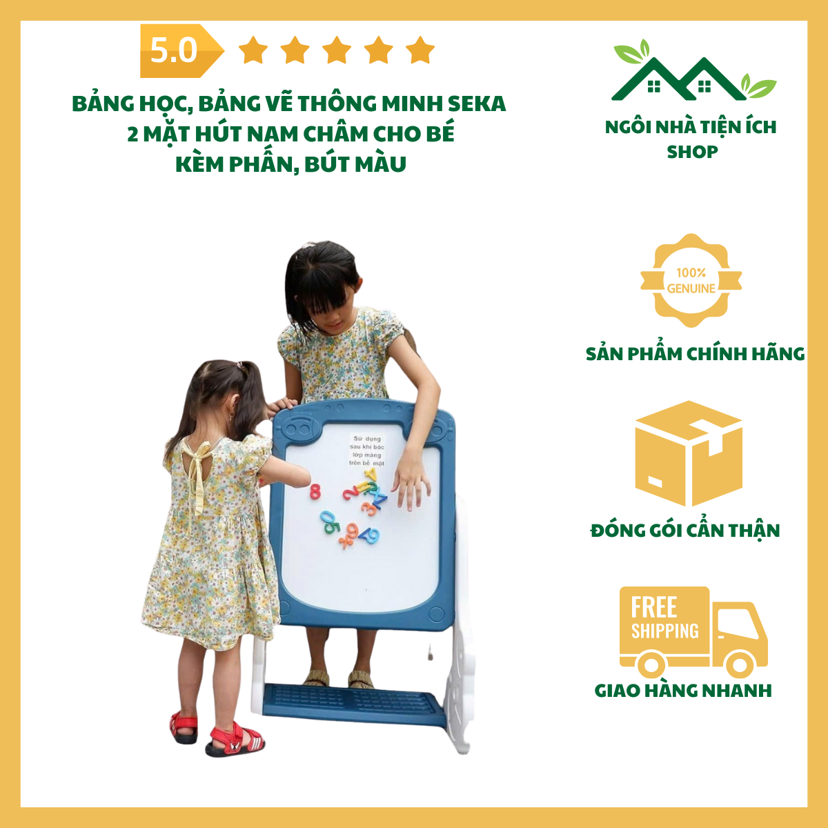 sandiesmall Bảng Vẽ Thông Minh 2 Mặt Seka Hút Nam Châm Kèm Phấn Bút Màu Cho Bé Từ 2 Đến 8 Tuổi